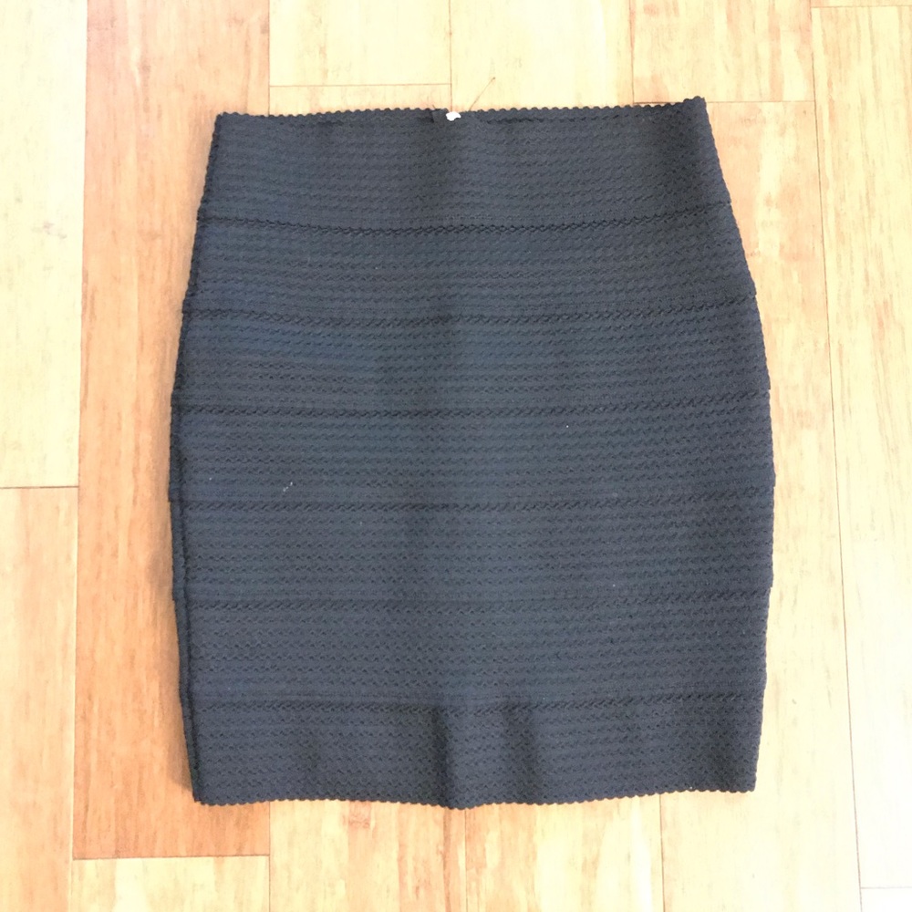 Black pencil skirt